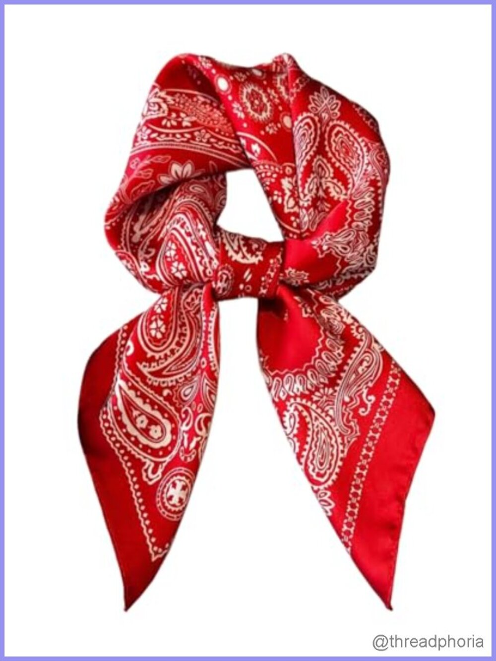 Vintage Silk Satin Fashion Square Scarf Headscarf Neck Scarf Lightweight Hair